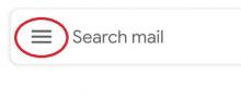 gmail menu