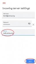 gmail incoming server settings change to
